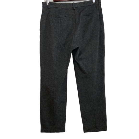 Babaton Dress Pants Womens 8 Gray Trouser Crop Stretch Jersey Straight Leg - Picture 2 of 13
